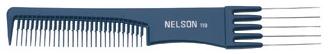 Peigne fourchette métal 118 bleu Nelson