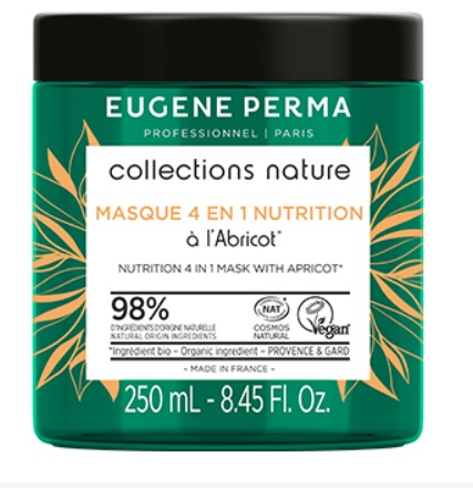 Eugène Perma -> MASQUE 4 EN 1 Nutrition à l'Abricot BIO ''collection nature'' (250ml)