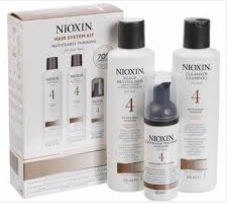 NIOXIN -> Kit Systhème 4 Cheveux visiblement clairsemés, de texture fine, traités chimiquement... (340ml)